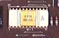 
   Close-up of GI calculator IC