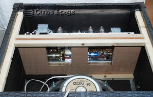 
      Chassis mounted in the cabinet.